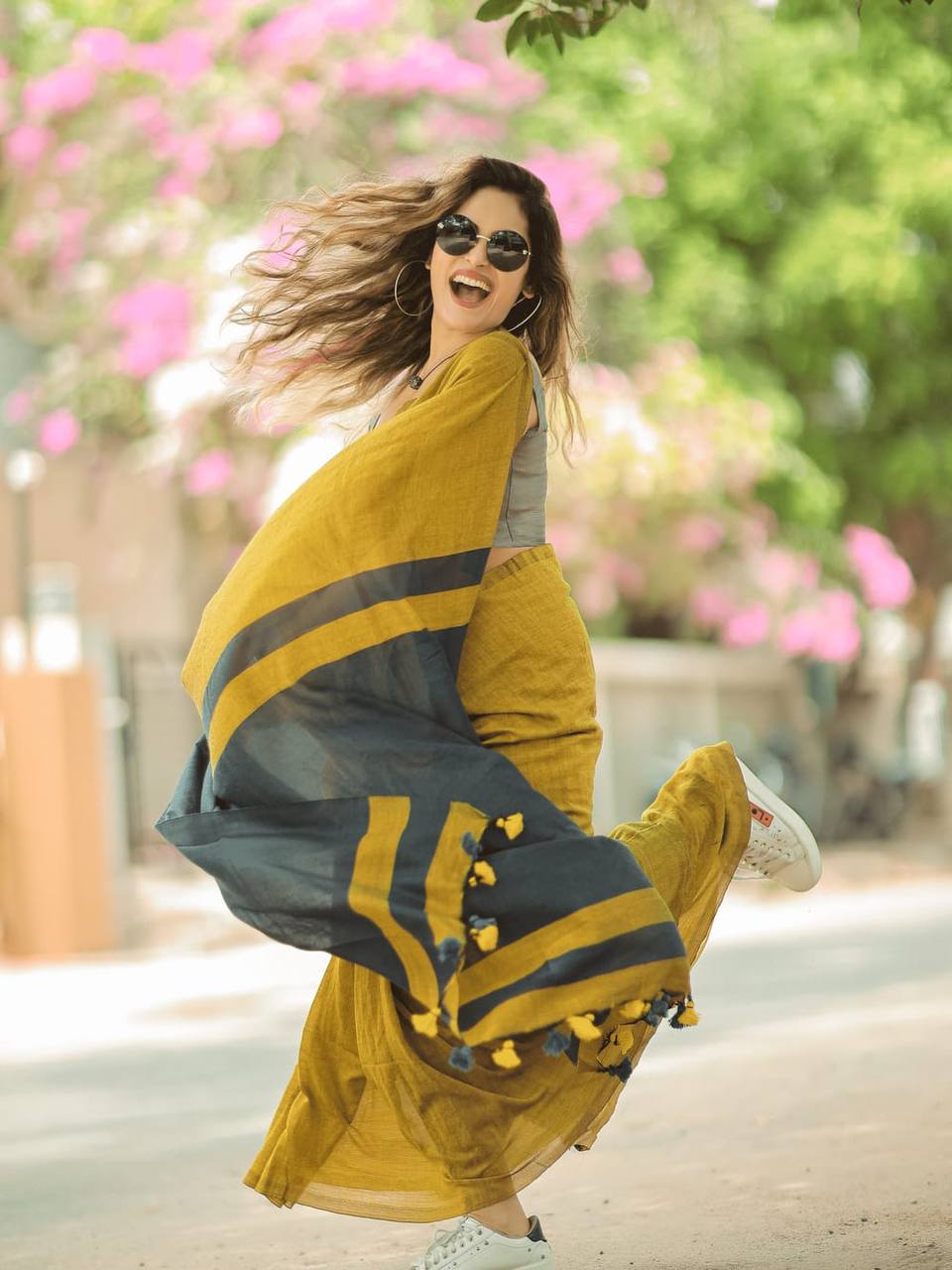 Rangrasa Striped Handloom Saree 1