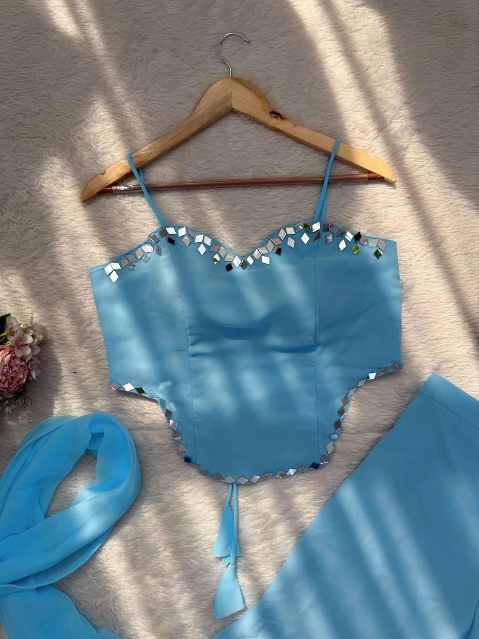 Designer Sleeveless Top Sharara Suit For Gen Z Girl