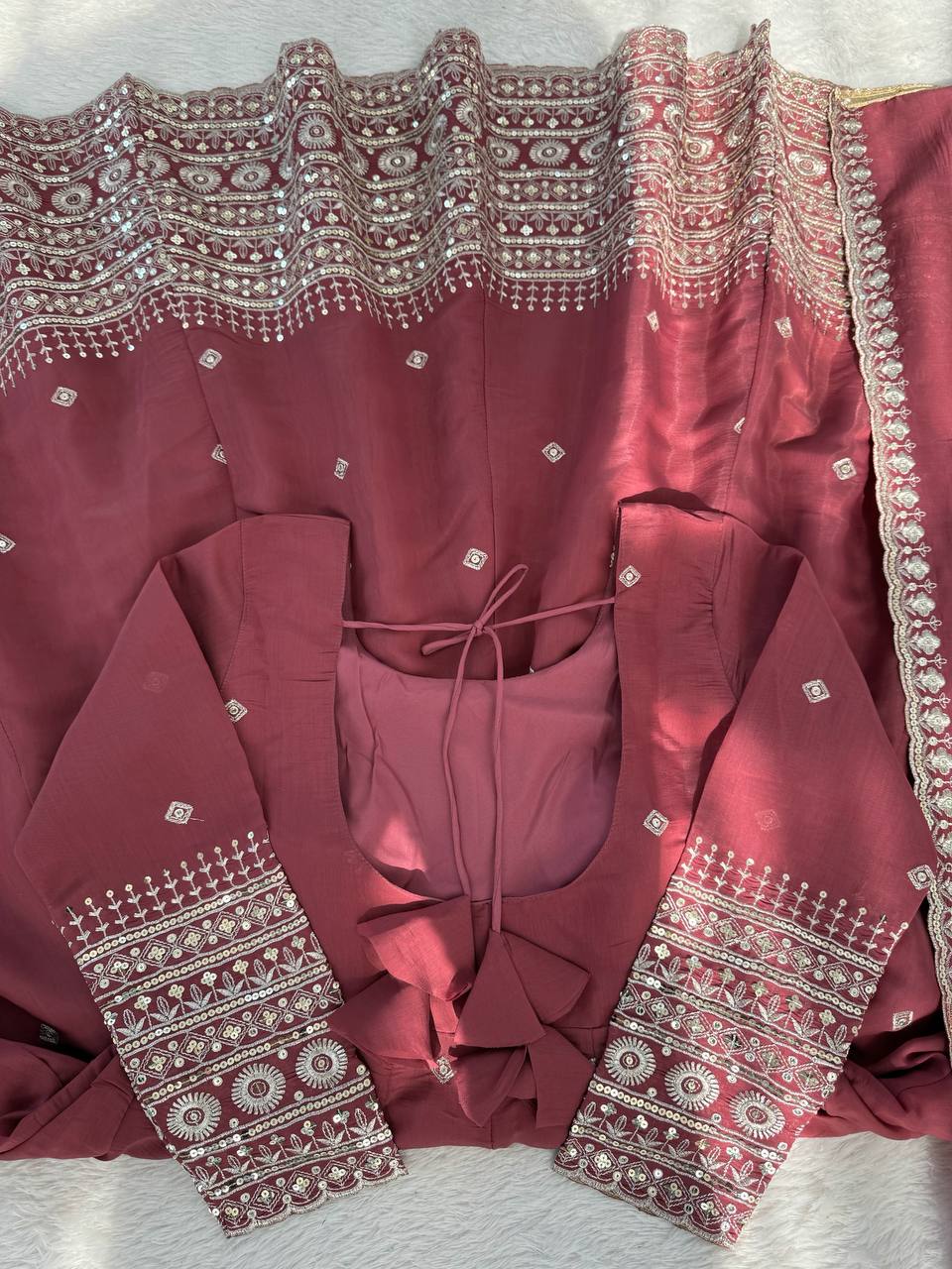Designer Party Wear Gown with Pant Set for Women