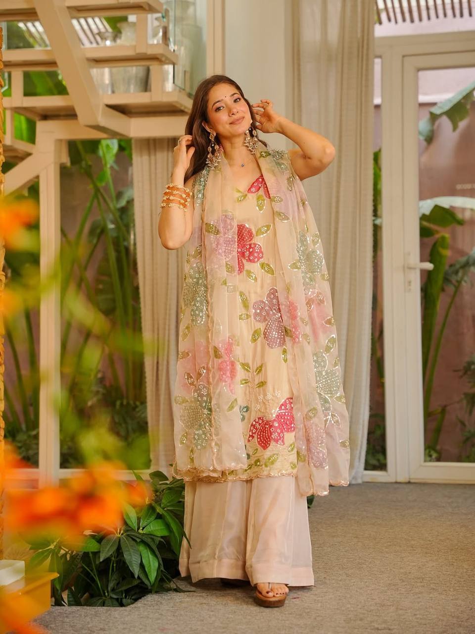 Zanshi Floral Heavy Wedding Kurta Set