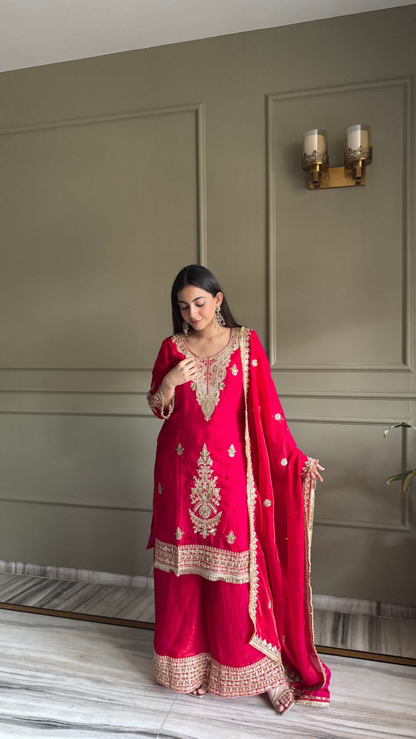 Deserving Palazzo Salwar Kameez For Festival