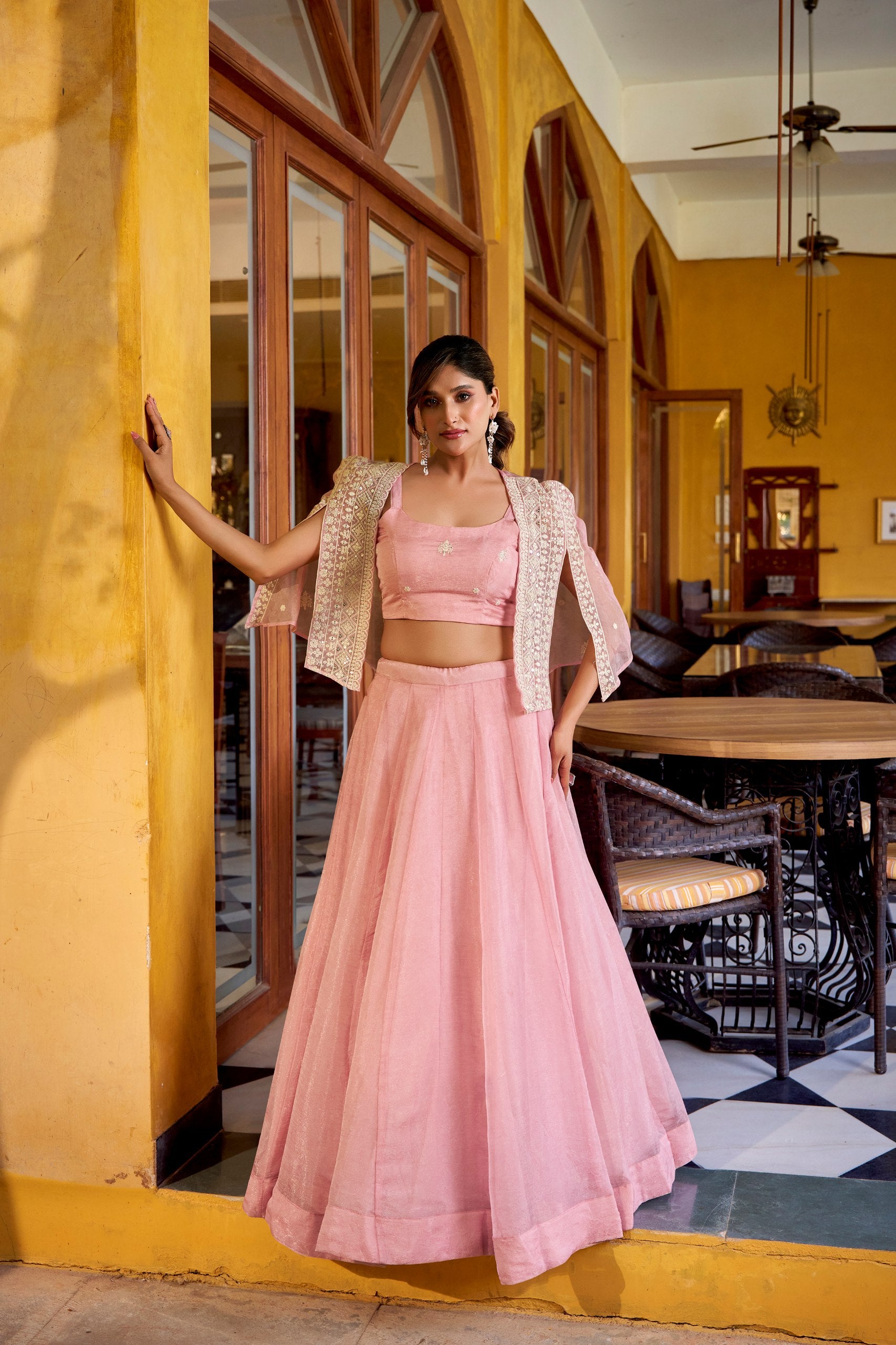 Beautiful Allen Crush Plain Lehenga CholIi