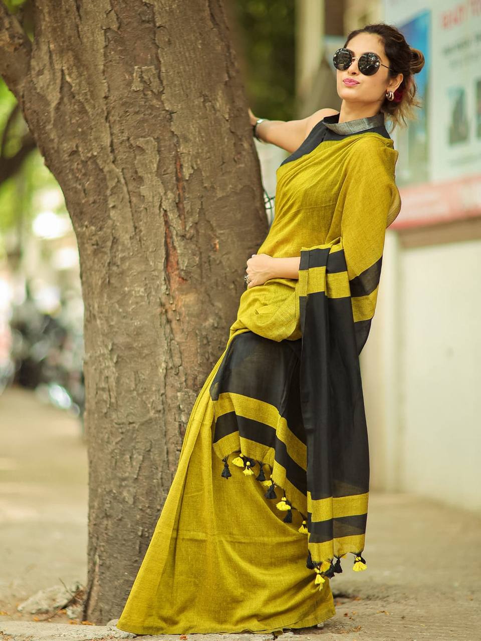 Rangrasa Striped Handloom Saree