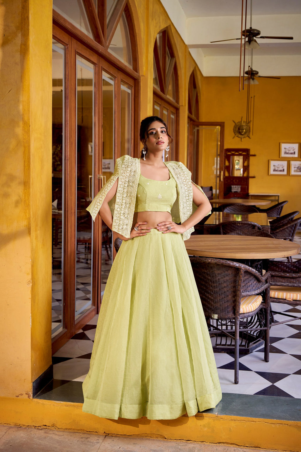 Beautiful Allen Crush Plain Lehenga Choli
