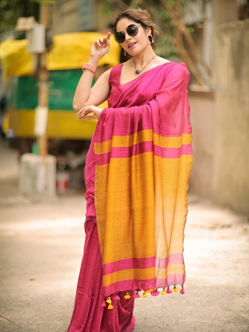 Rangrasa Striped Handloom Saree 2
