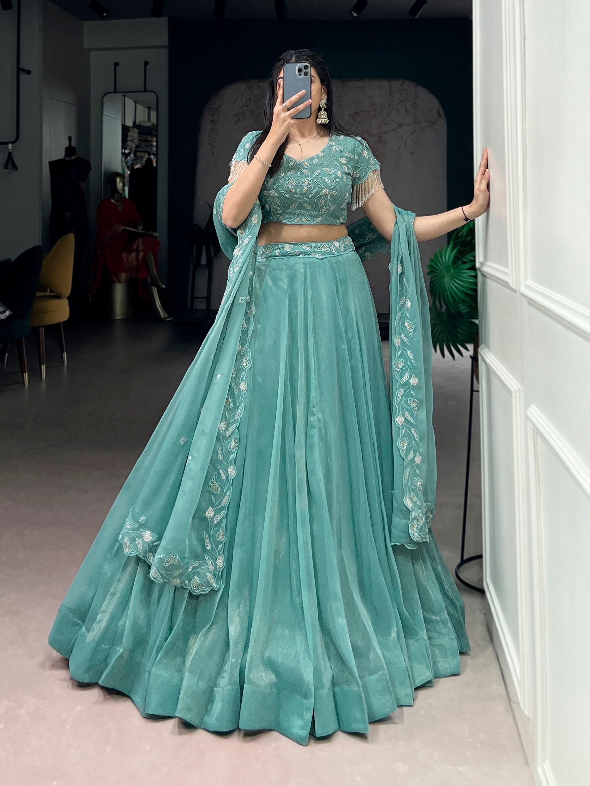 Wedding Special Beads Work Lehenga Choli