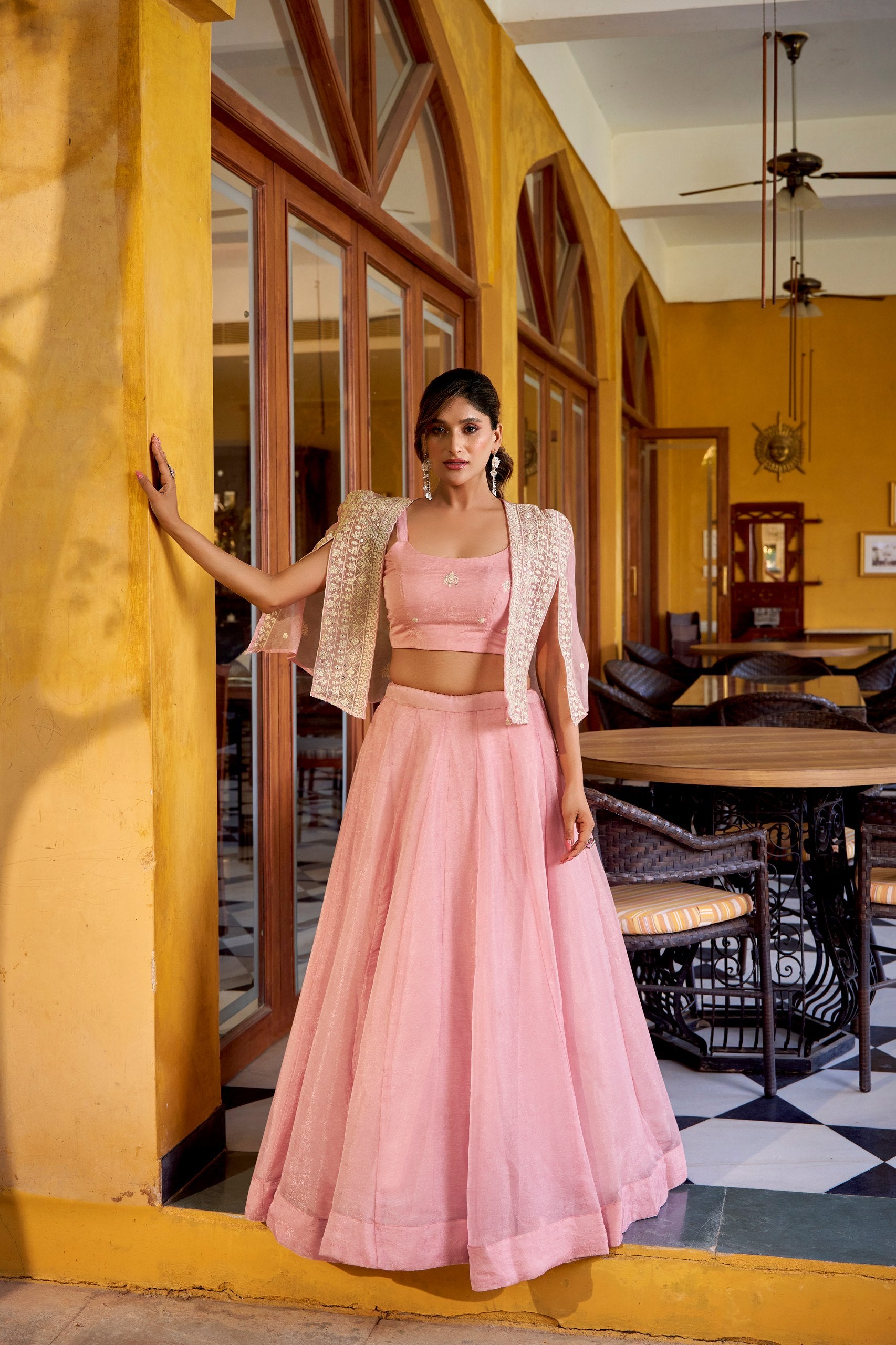 Beautiful Allen Crush Plain Lehenga CholIi