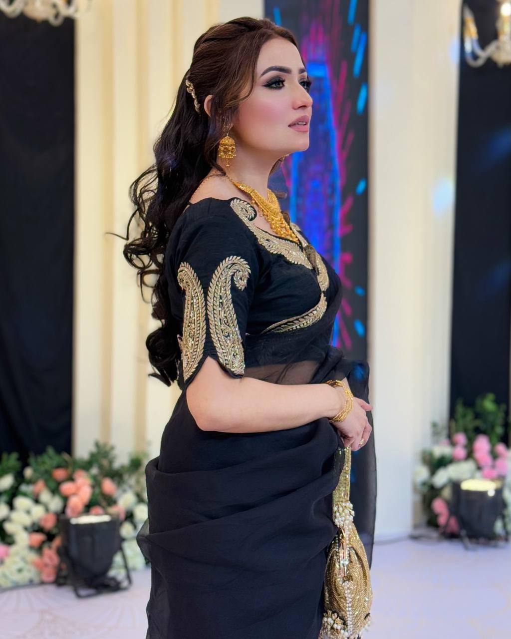 Soft Rangoli Silk Zari & Sequence Embroidery Saree with Banglori Blouse – Wedding, Party & Festive Wear Designer Saree