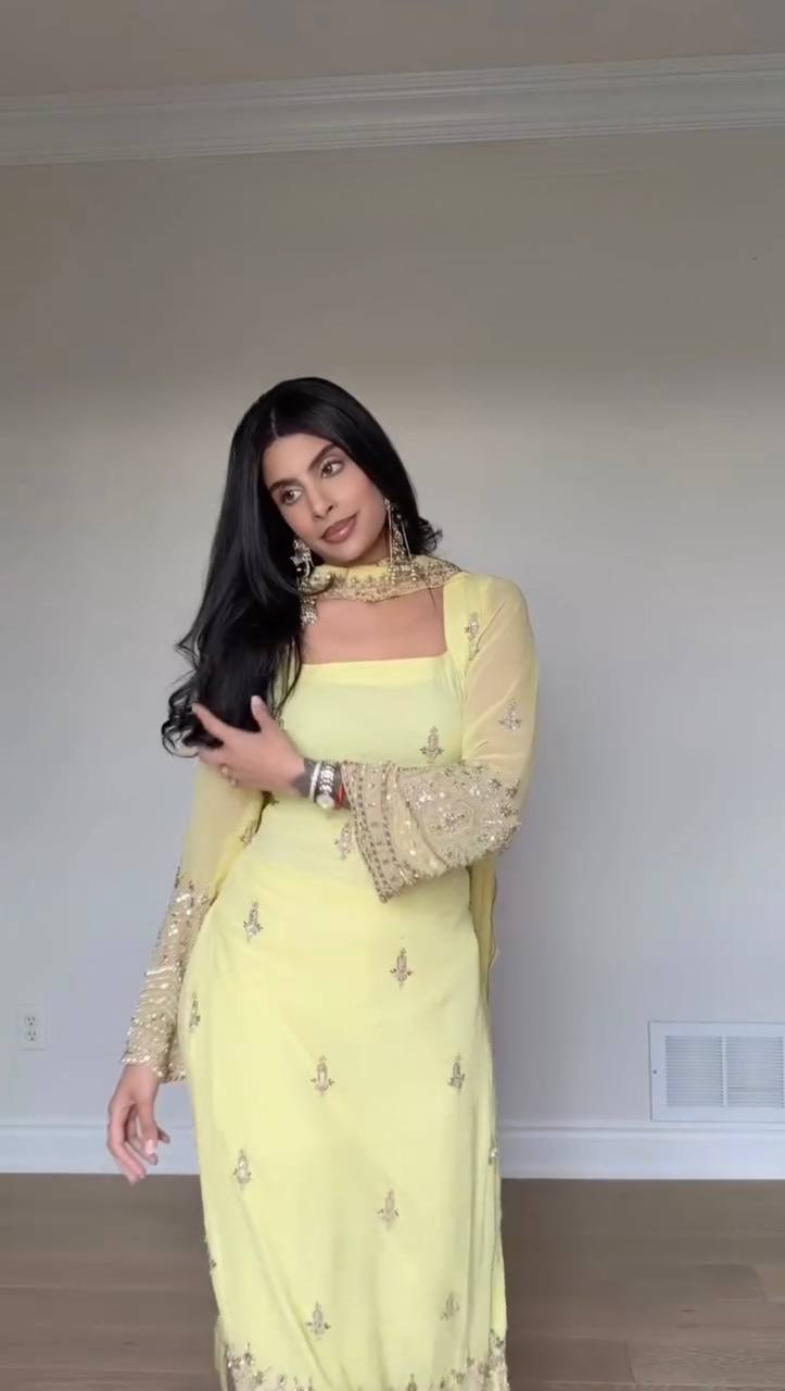 ADAA HAND EMBROIDERED SUIT SET