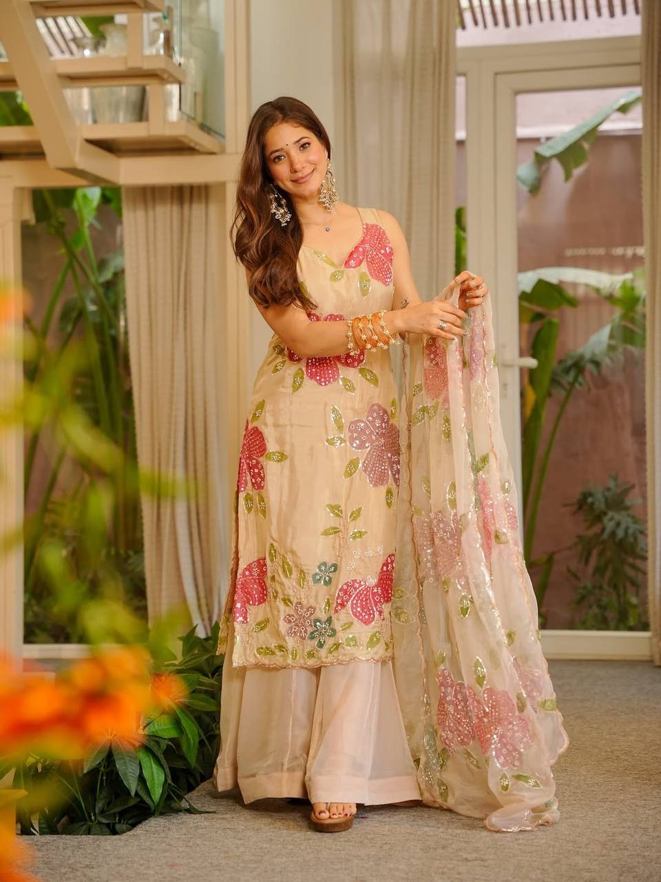 Zanshi Floral Heavy Wedding Kurta Set