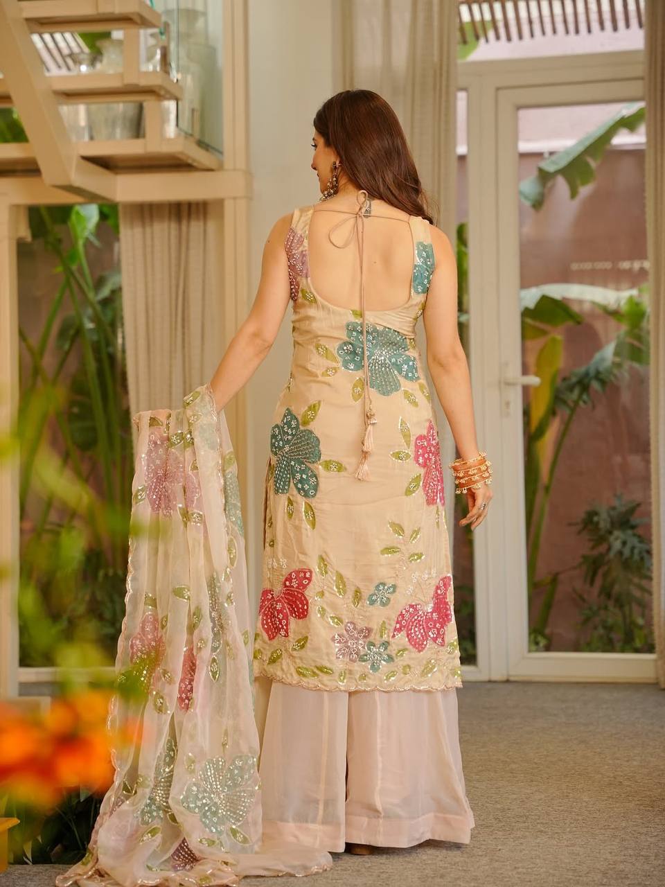 Zanshi Floral Heavy Wedding Kurta Set