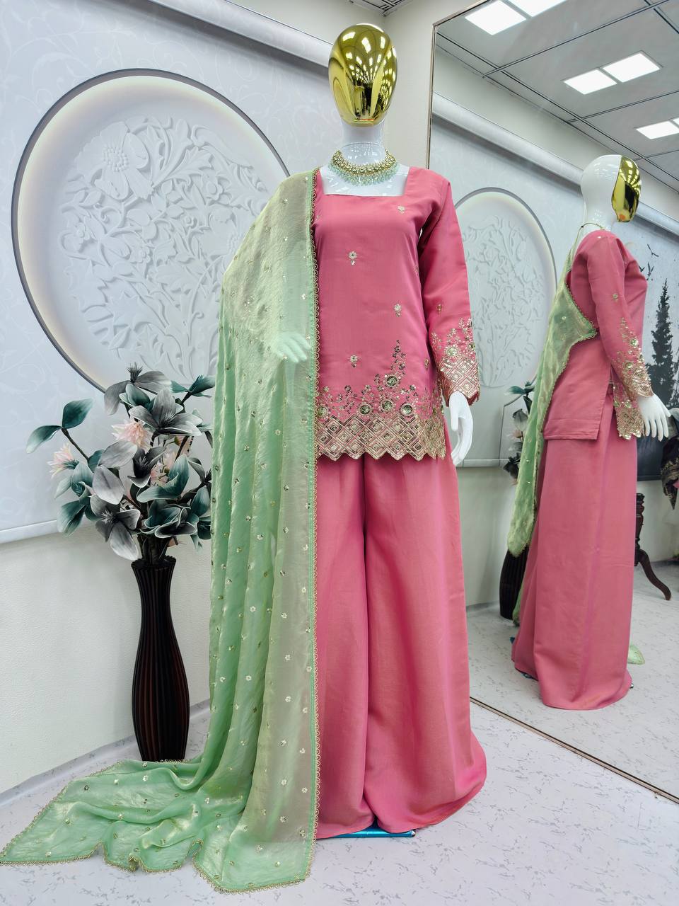 Coral Suit Set