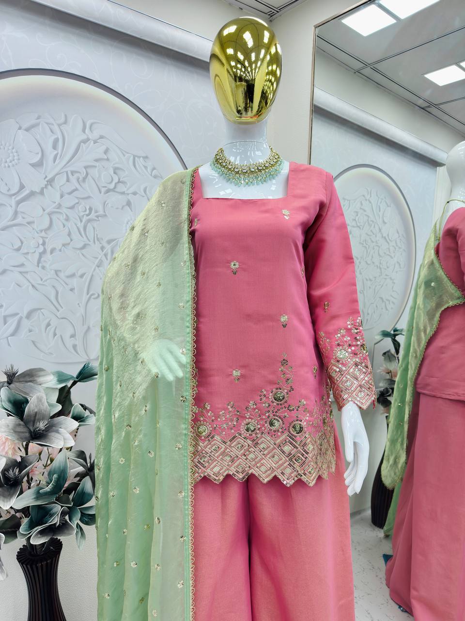 Coral Suit Set