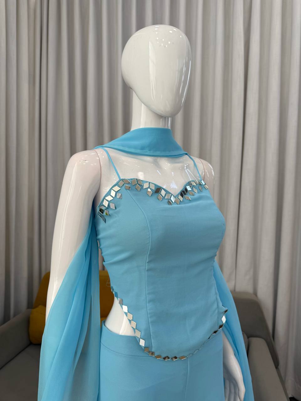 Designer Sleeveless Top Sharara Suit For Gen Z Girl